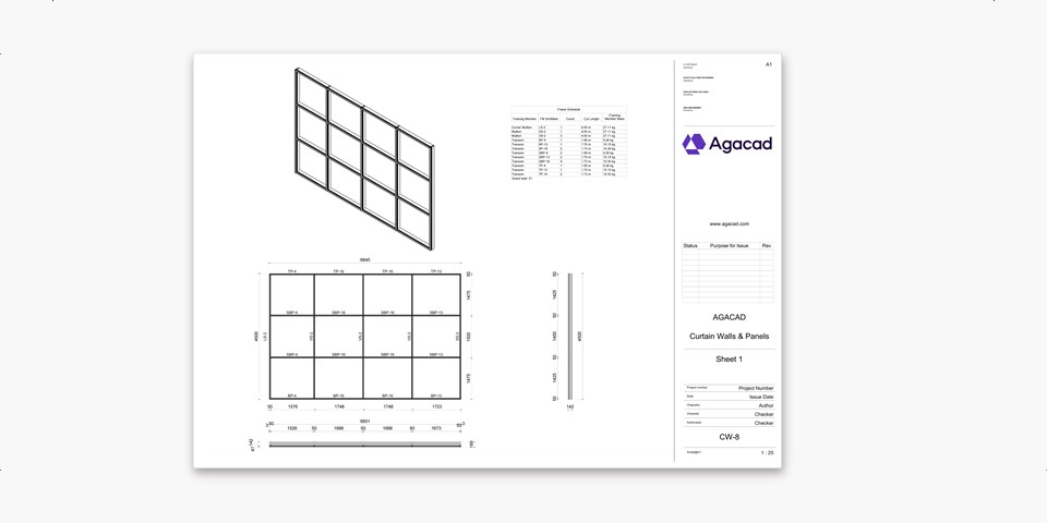 Automate schedules and shop drawings