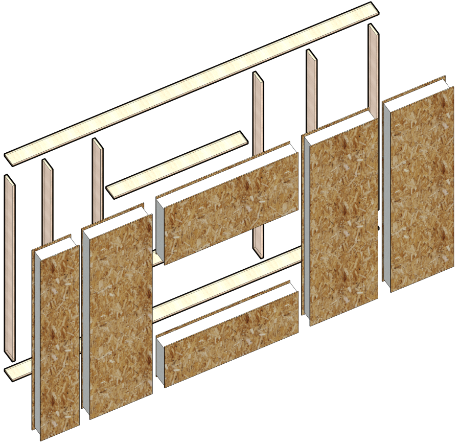 Wood Framing SIP panels