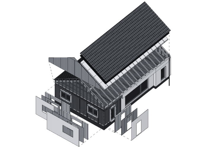 Timber House 3D model