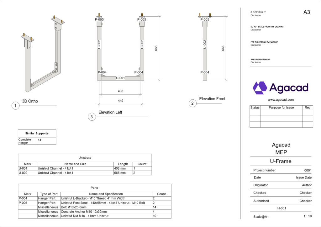 You can create shop drawings with assembly views for MEP projects easily in Revit if you use Smart Documentation.
