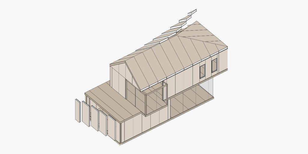 Model of a SIP panel house