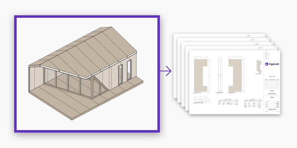 SIP building model and shop drawing