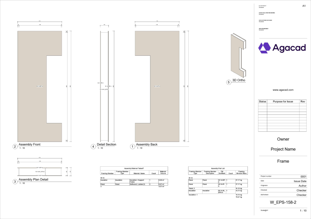 SIP assembly schedule and drawing