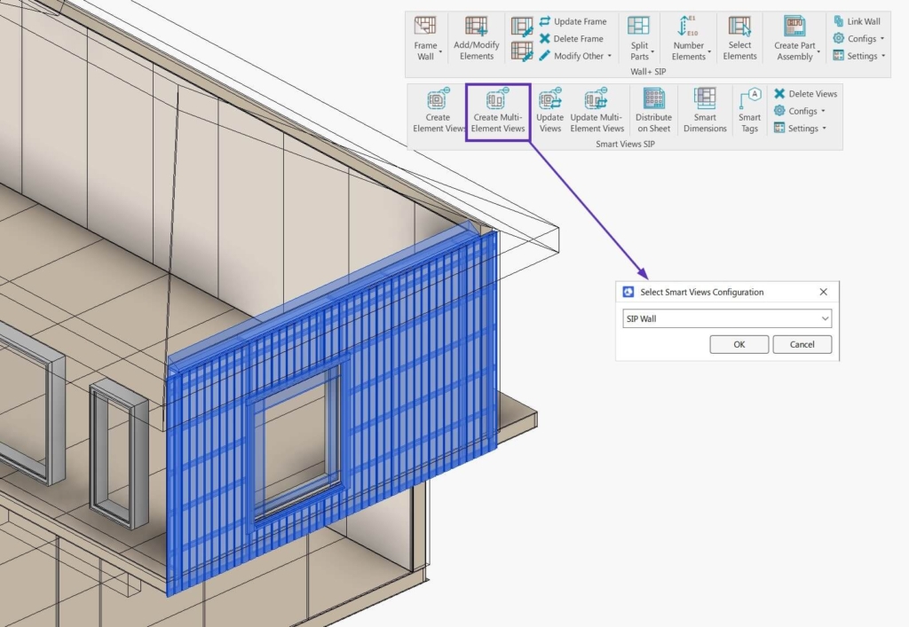 Easily create views of SIP components