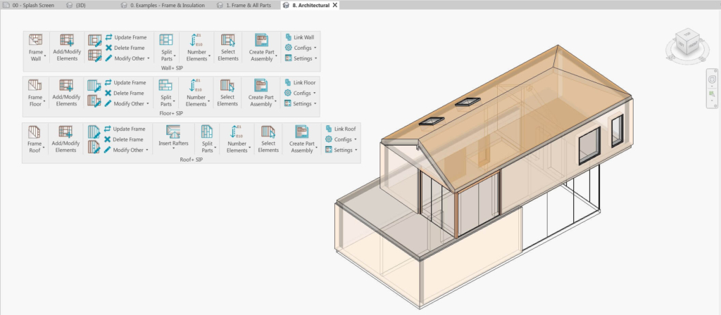 SIP Panels menus and model